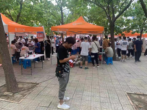 校园道路手机定点测试