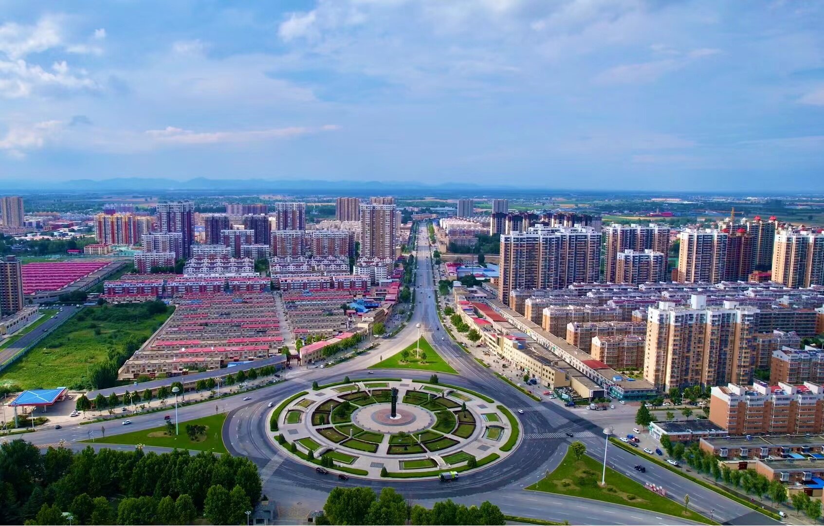 望都县航拍图。望都县融媒体中心供图